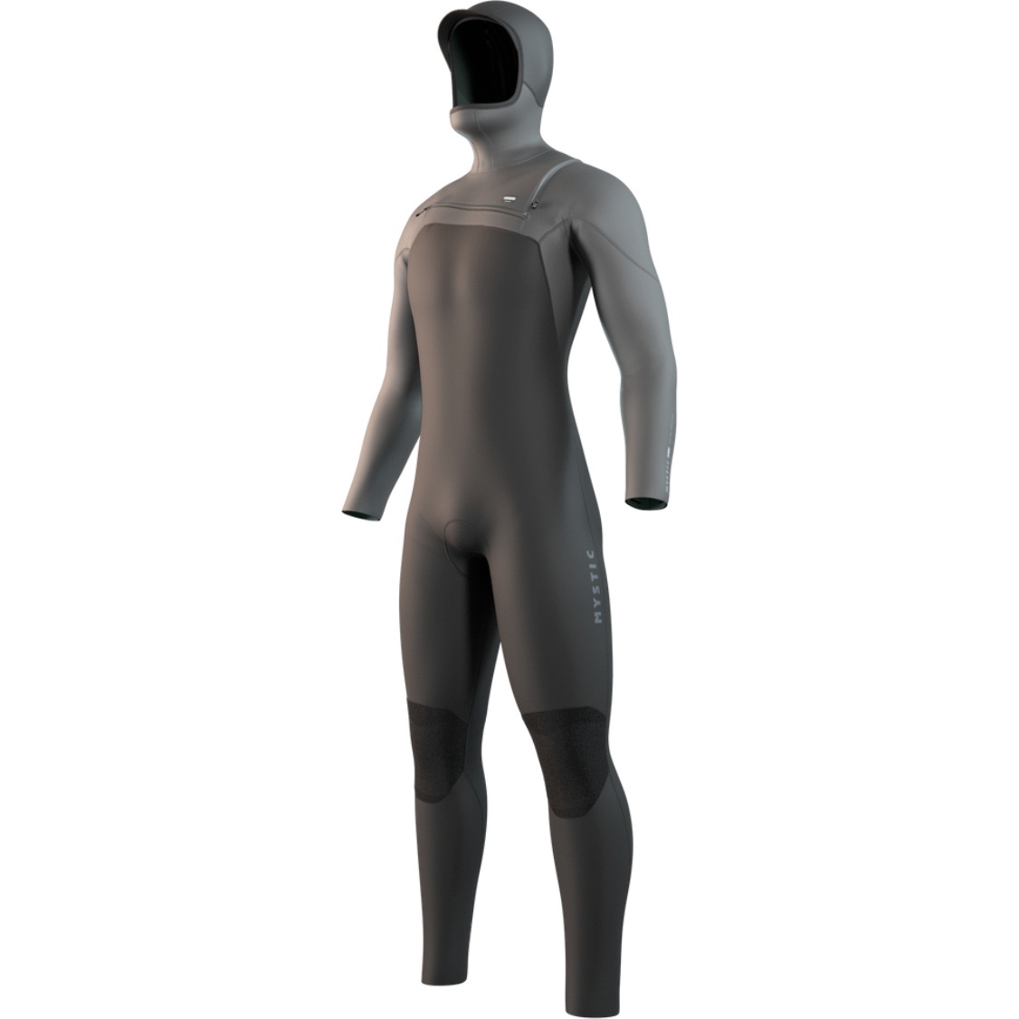 2026 Mystic Hombres Motion 5/3mm Con Capucha Chest Zip Neopreno 35000.250005 - Black